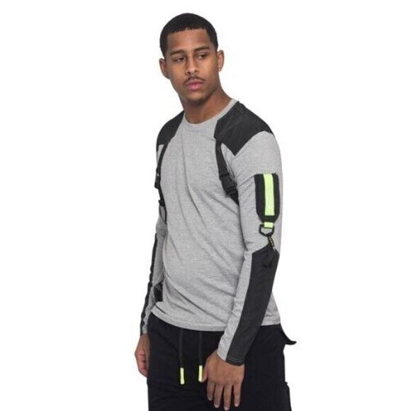 Switch Remarkable Mens 2XL Techwear Utility Long Sleeve Army Buckled T-Shirt NEW - Picture 16 of 16